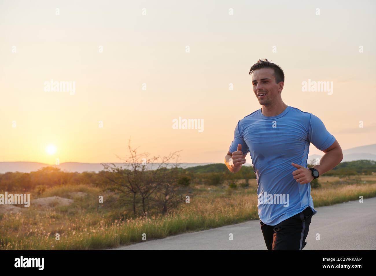 A dedicated marathon runner pushes himself to the limit in training ...