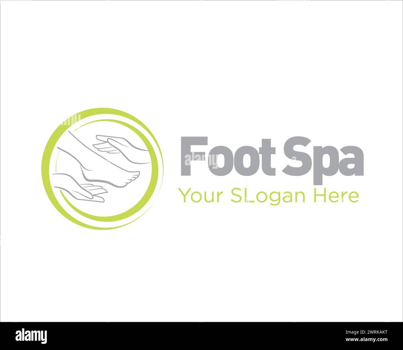foot spa logo designs for beautiful service and clinic logo Stock
