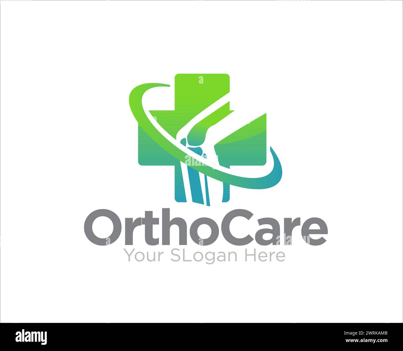 bone care for medical service and clinical logo Stock Vector