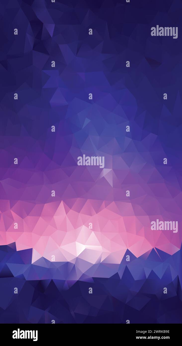 Vector Low poly abstract blue and purple background, trendy, geometric ...