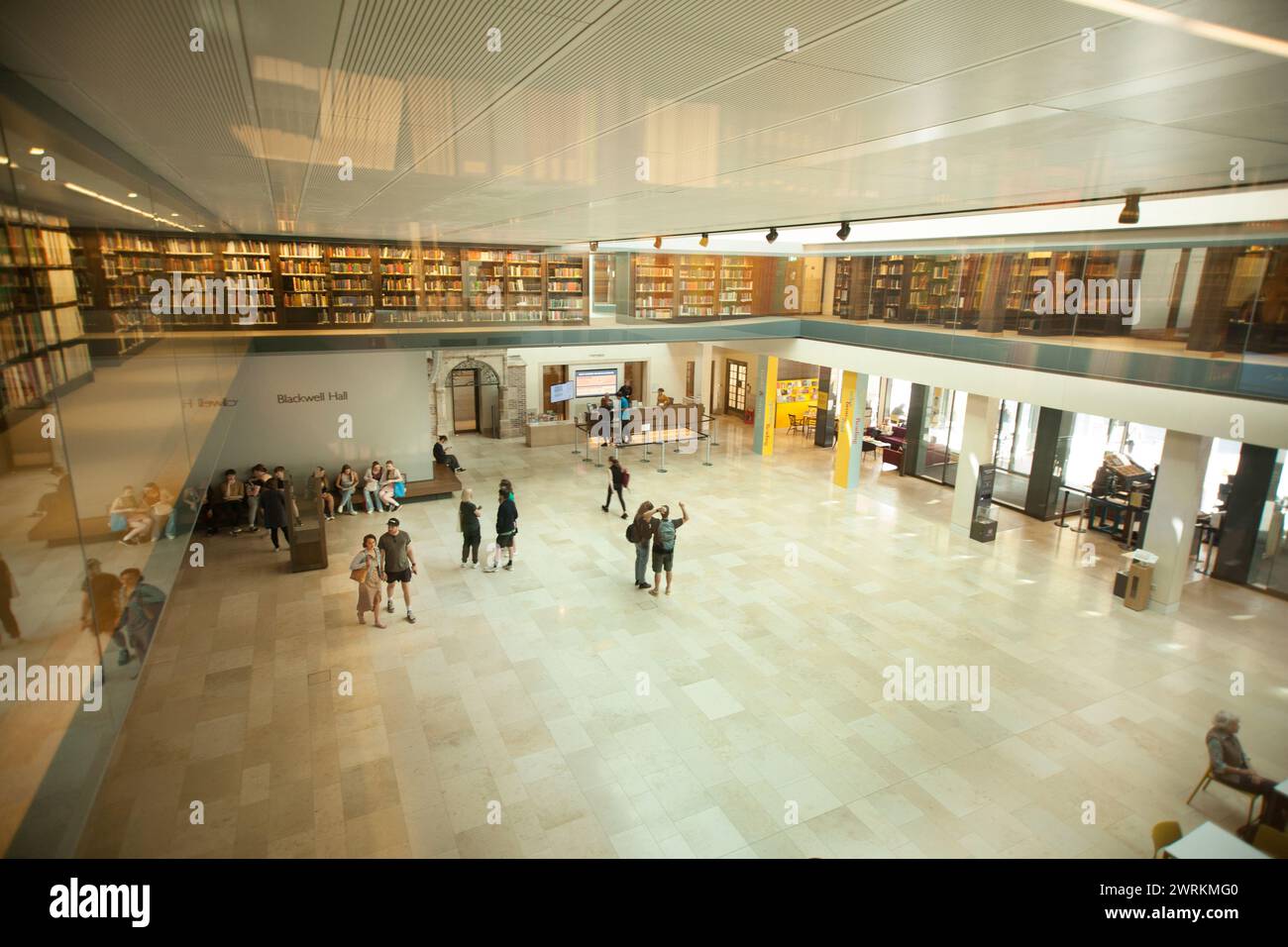 Inside the Weston Library, One of the Bodliean Libraries in Oxford, England Stock Photo