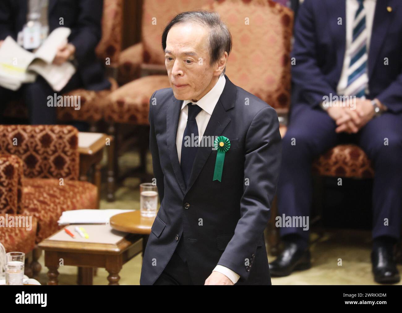 Tokyo, Japan. 13th Mar, 2024. Bank of Japan Governor Kazuo Ueda answers a question at Upper House's budget committee session at the National Diet in Tokyo on Wednesday, March 13, 2024. (photo by Yoshio Tsunoda/AFLO) Stock Photo