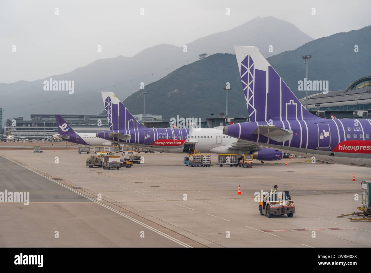 Budget airline HK Express airbus a320 Hong Kong International Airport