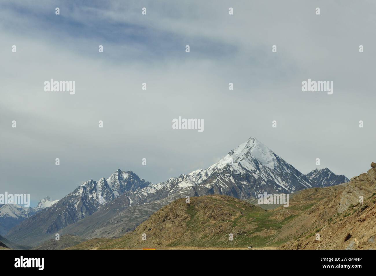 A scenic view of Transhimalaya range, Tibet Stock Photo