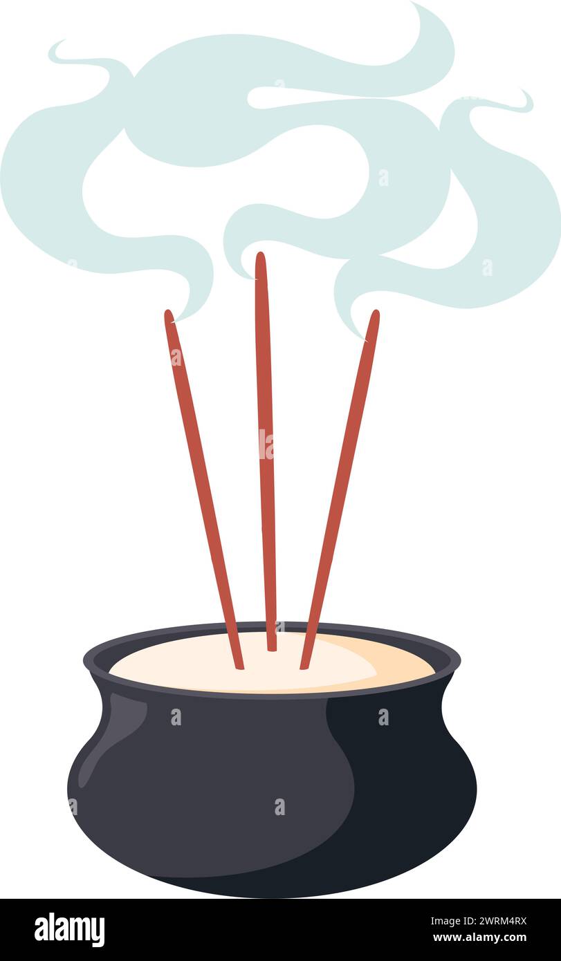 qingming incense aroma Stock Vector