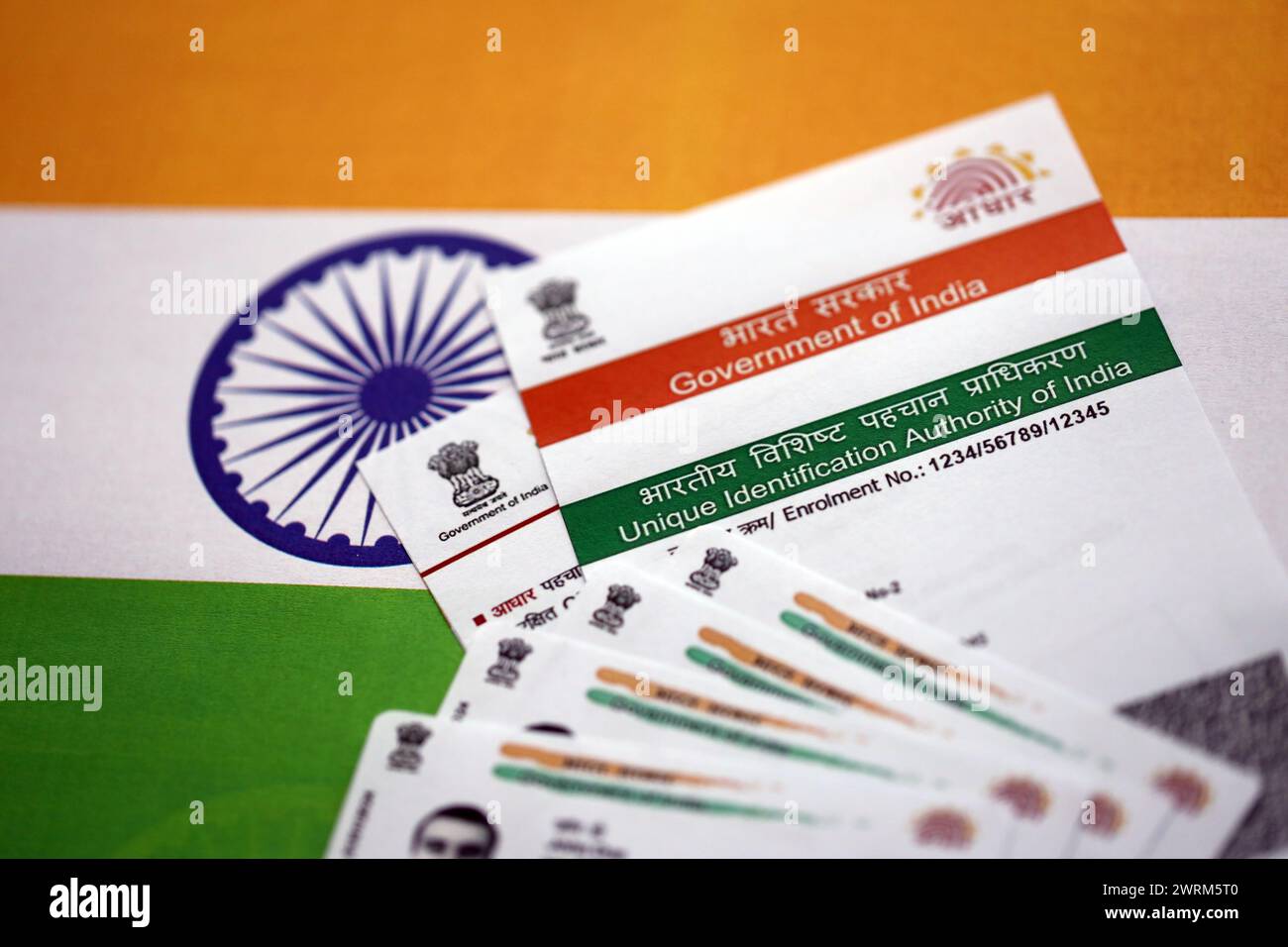 Indian Aadhaar card from Unique Identification Authority of India on ...