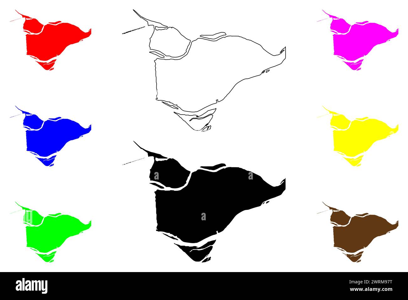 Richmond city Canada BC British - Richmond City Canada Bc British Columbia Province Map Vector Illustration Scribble Sketch Richmond Map 2WRM97T 