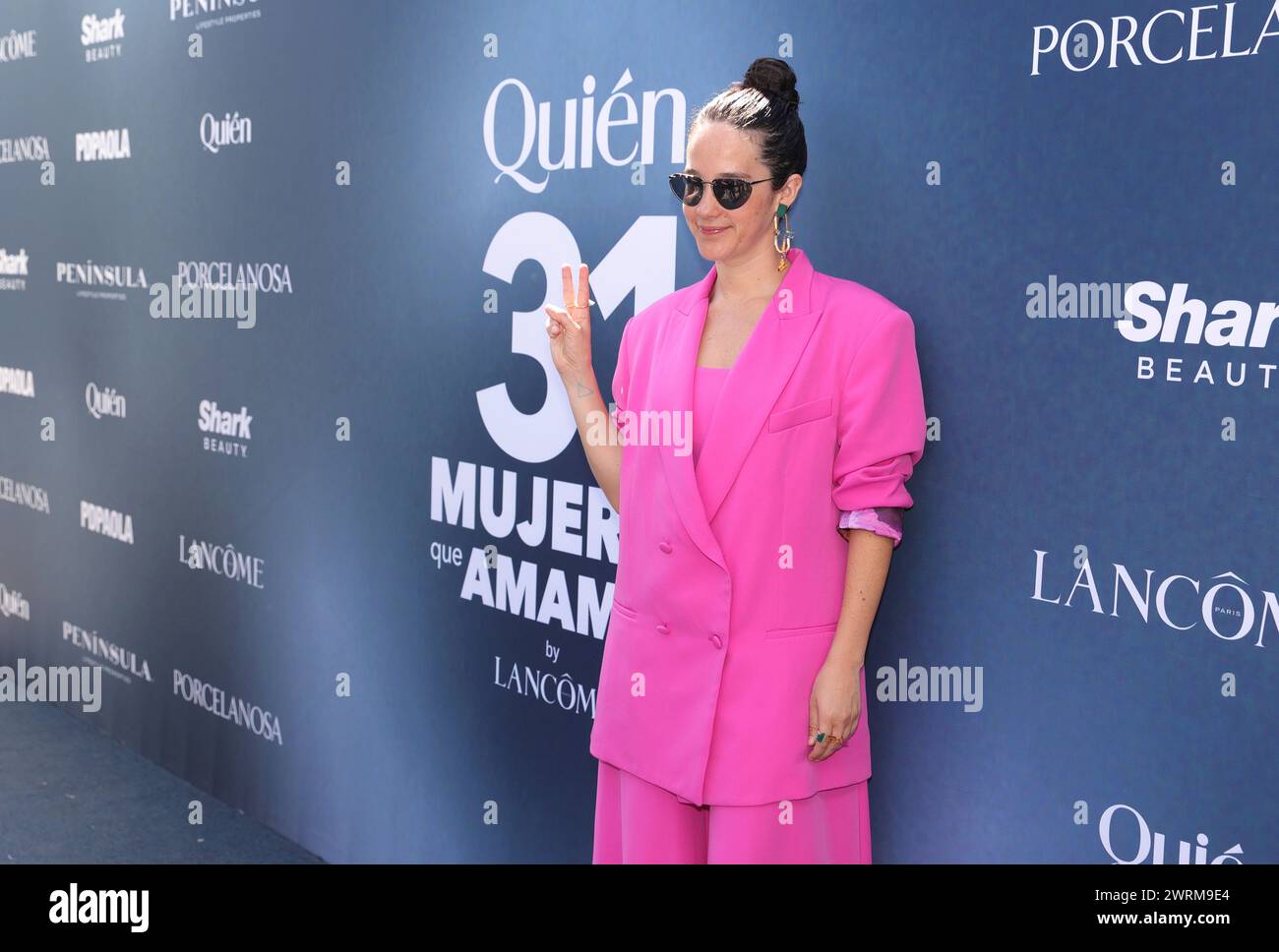 March 12, 2024, Mexico City, Mexico: Ximena Sariñana attends the blue carpet of the Quien: 31 Women We Love by Lacome at Museo Kaluz. on March 12, 2024 in  Mexico City, Mexico. (Photo by Luis Marin/ Eyepix/Sipa USA) Stock Photo