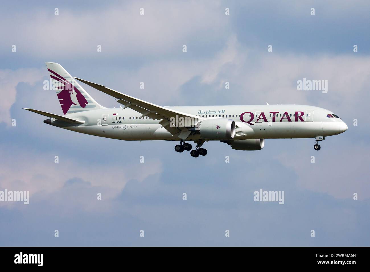 Zurich, Switzerland September 9, 2014 Qatar Airways passenger plane