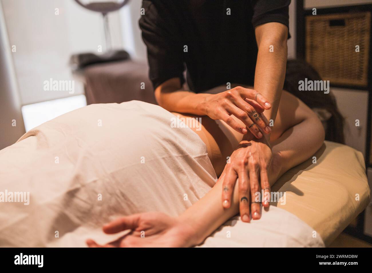 Hand massage therapist hi-res stock photography and images - Alamy