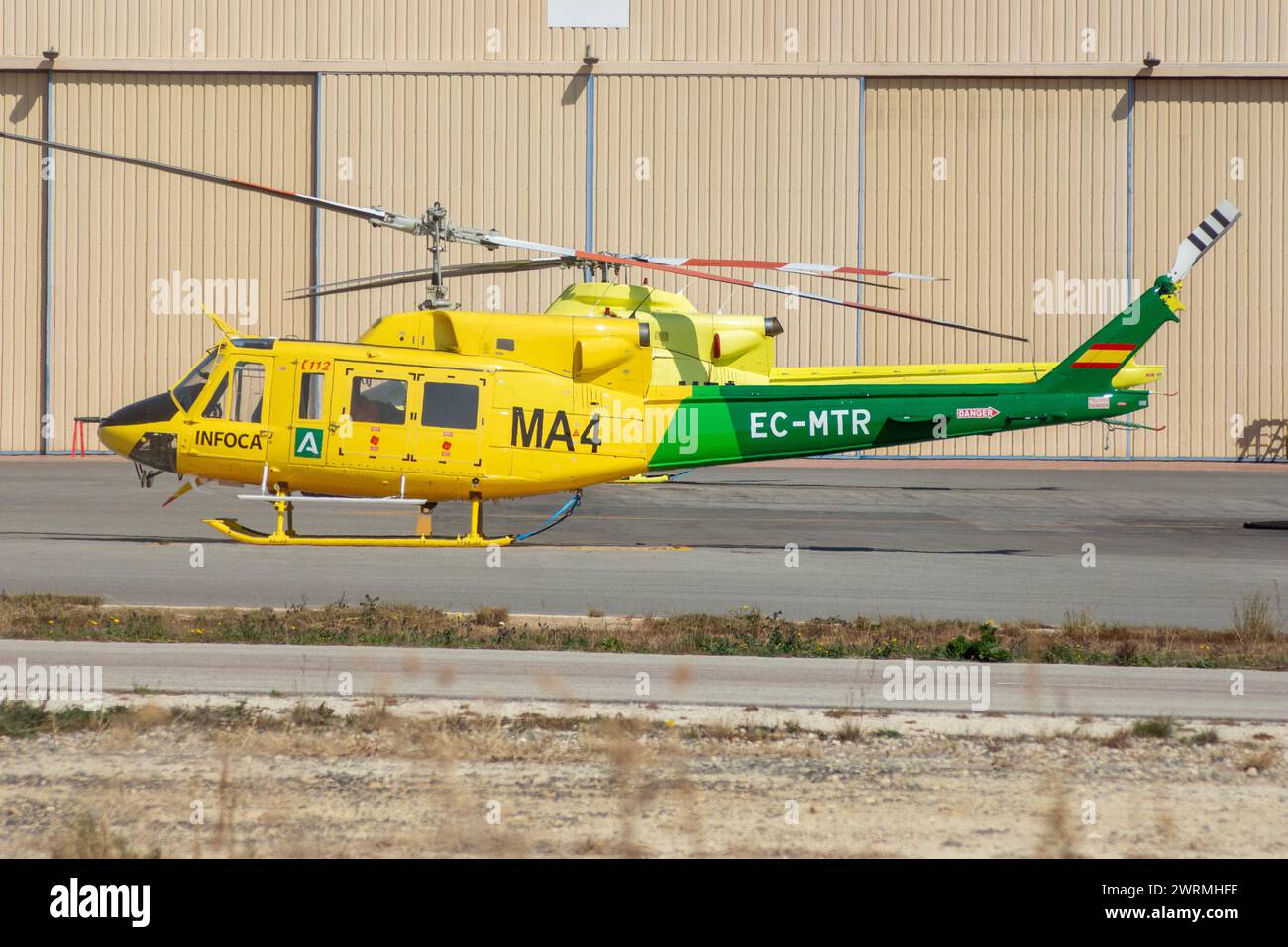 Bell 212 medium transport helicopter Stock Photo