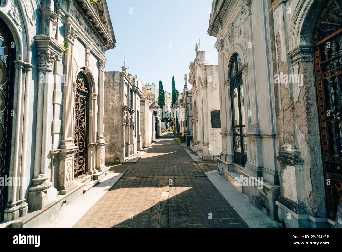 Recoleta Cemetery, the most important and famous cemetery in buenos aires, Argentina - mar 2th 2024. High quality photo Stock Photo