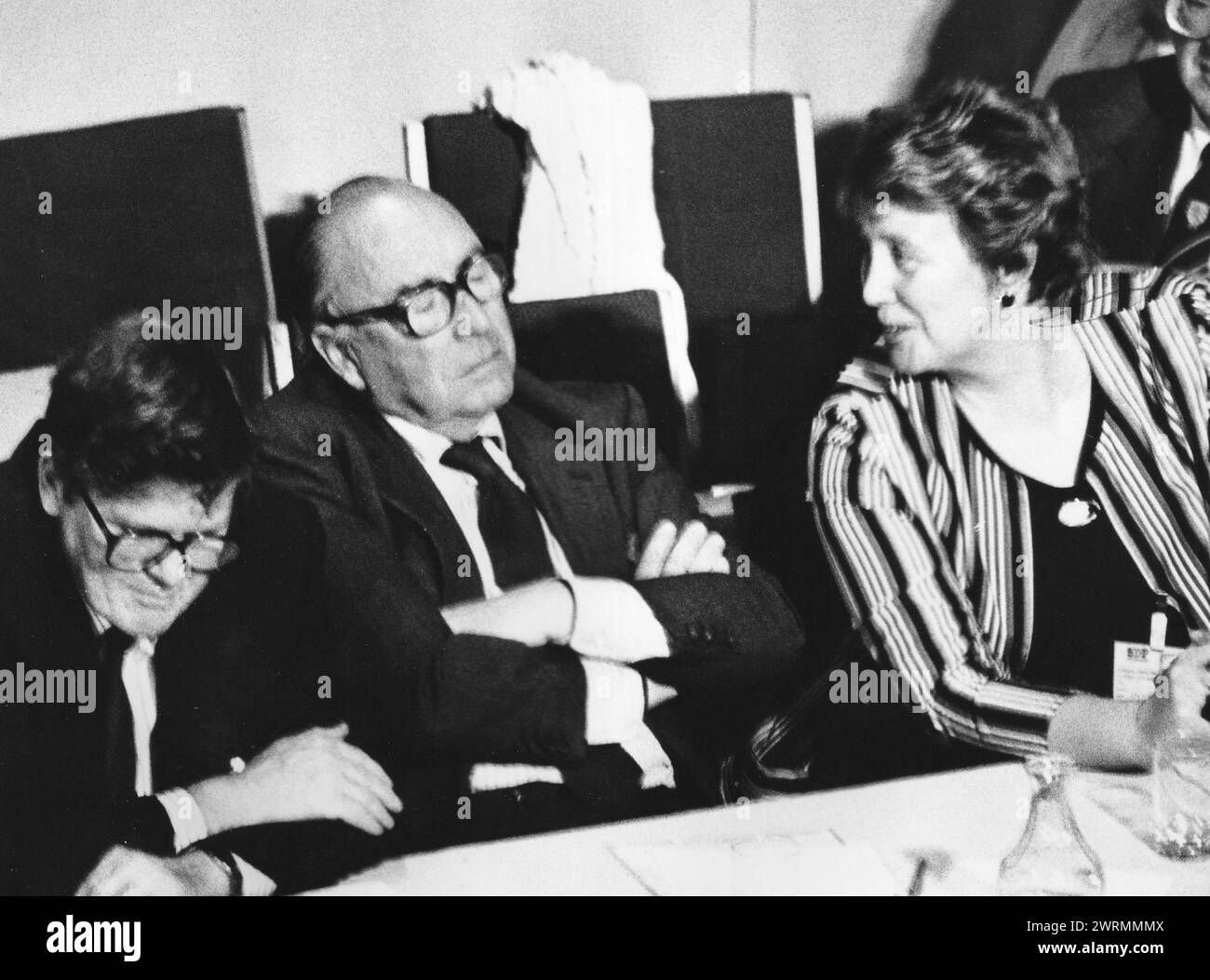 ROY JENKINS AT THE SDP PARTY CONFERENCE, PORTSMOUTH 1987 PIC MIKE