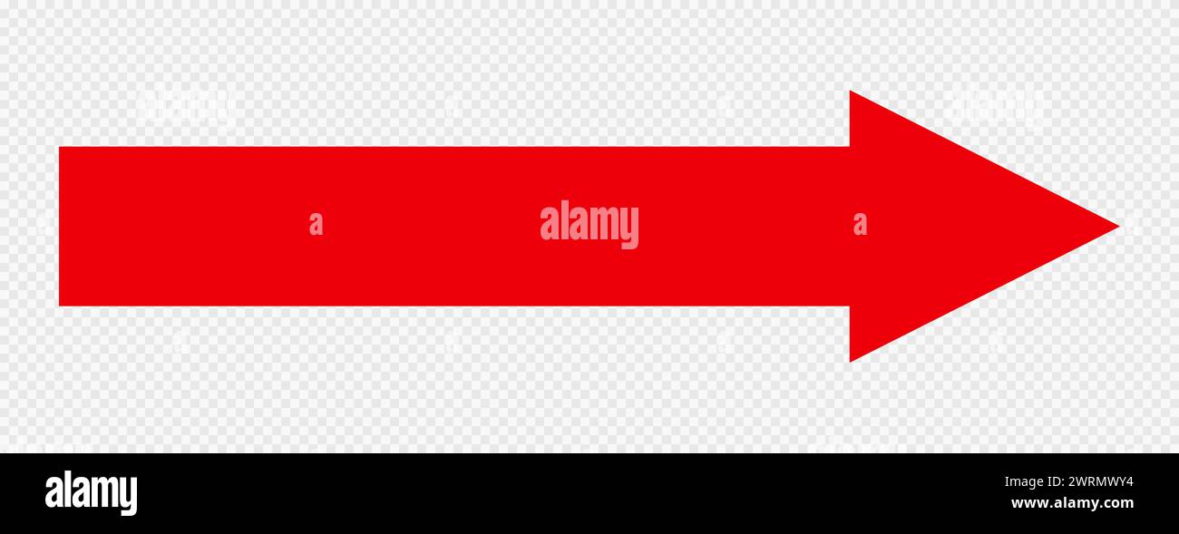 A red arrow on a transparent background indicates the direction of ...