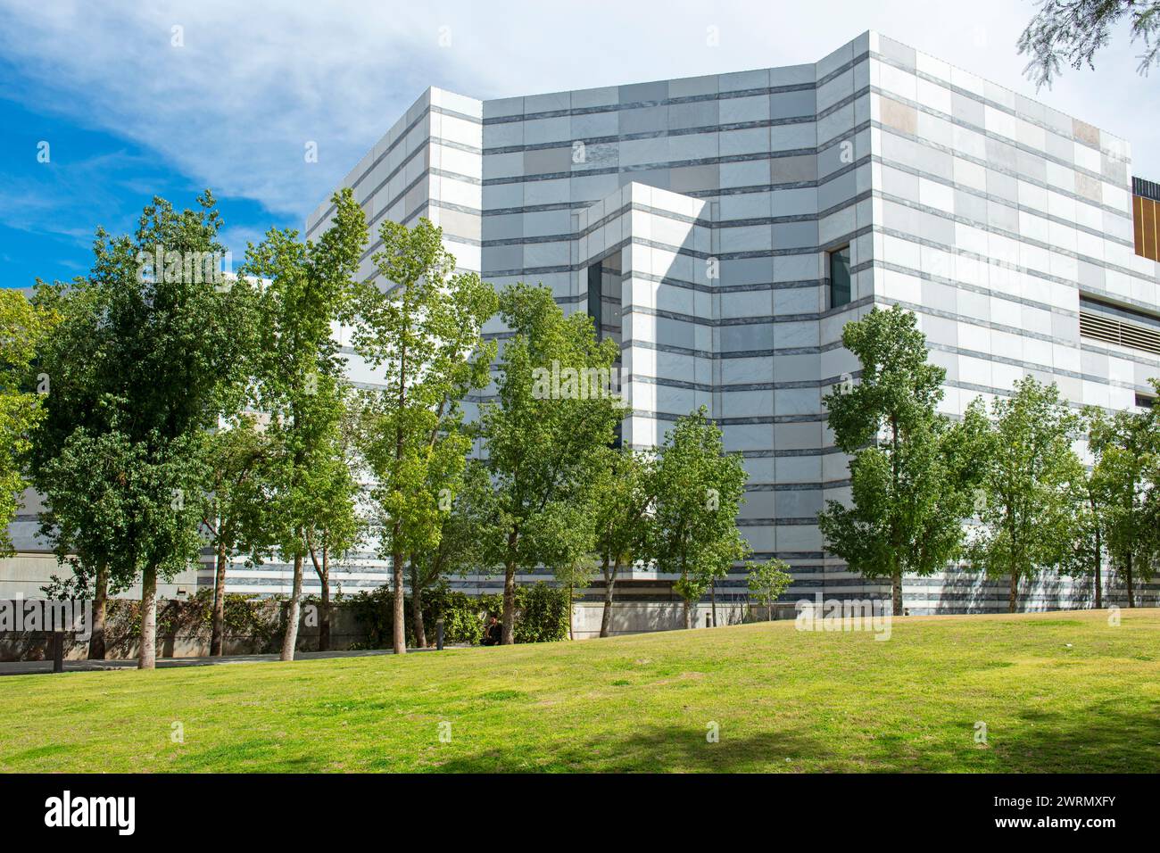 The modern central city Library in downtown Tucson AZ Stock Photo