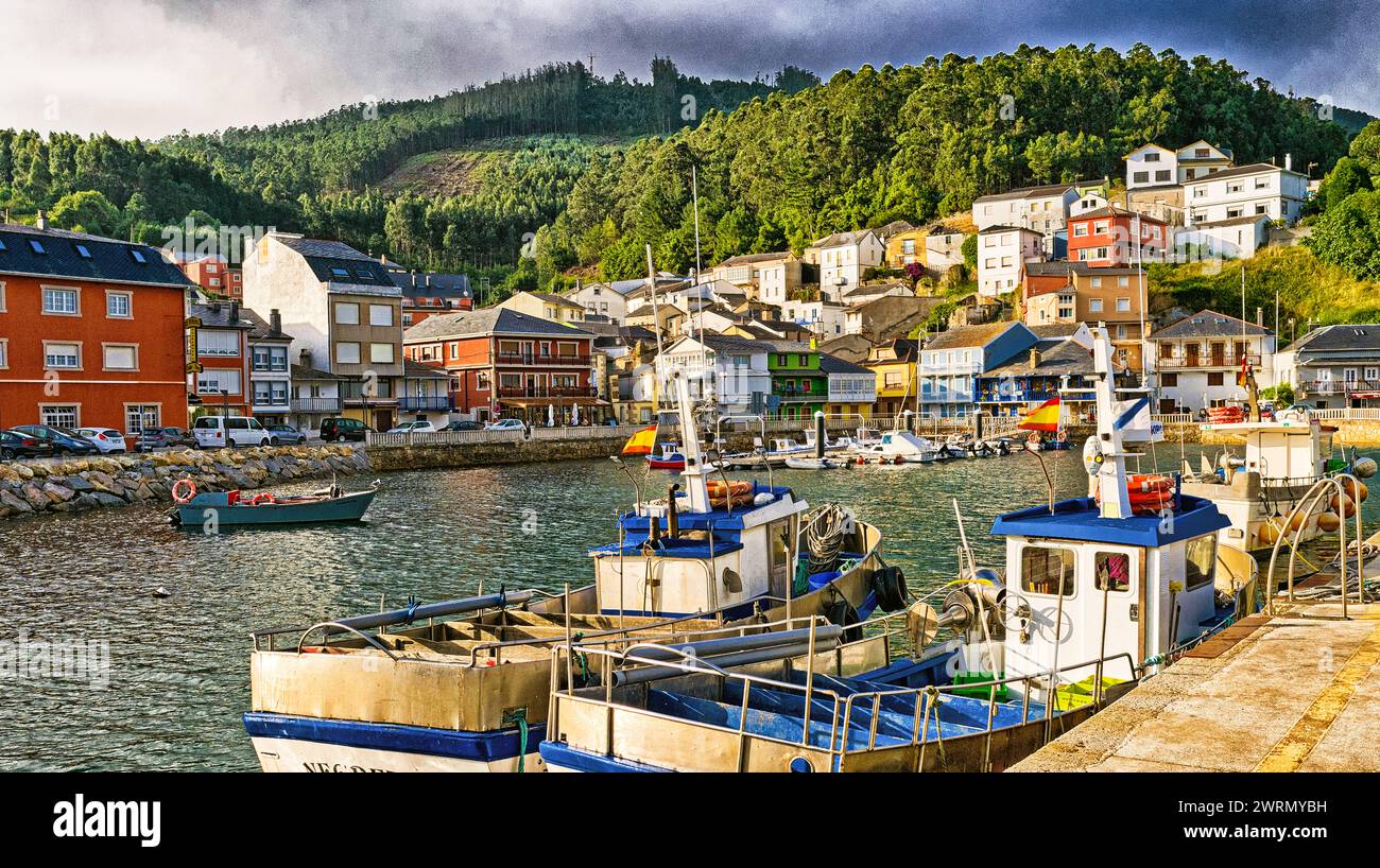 Port Of O Barqueiro O Barqueiro Fishing Village Ma n A Coru a 
