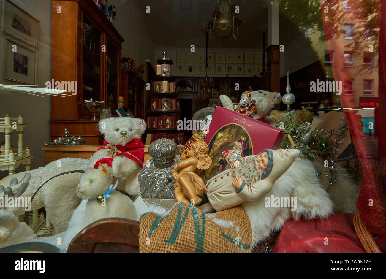 The gift shop window in Cologne, Germany Stock Photo