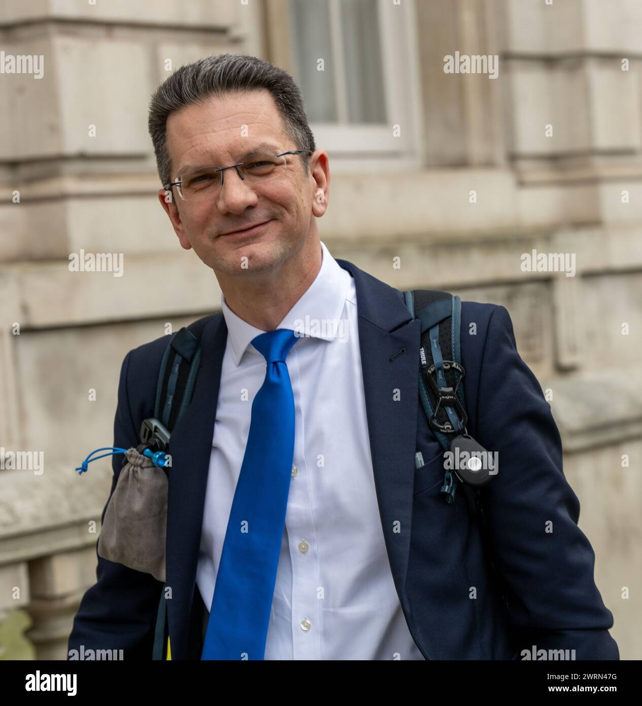 London, UK. 13th Mar, 2024. Steve Baker MP, Northern Ireland Minister