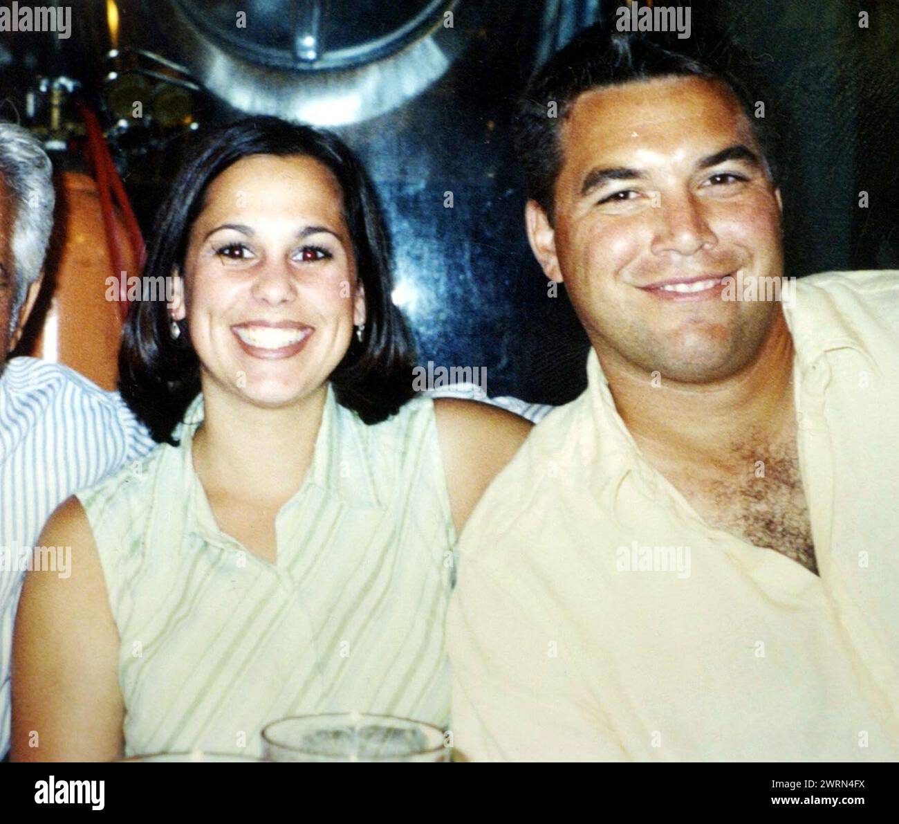 was declared GUILTY on two counts of murder Friday, November 12th, 2004. Pictured. 21st May, 2003. LACI PETERSON and SCOTT PETERSON shown in this undated picture. Scott was arrested in San Diego on Friday, April 18, 2003 in connection with the Christmas Eve disappearance of his pregnant wife, Laci Peterson. Credit: Modesto Police Department/ZUMAPRESS.com/Alamy Live News Stock Photo