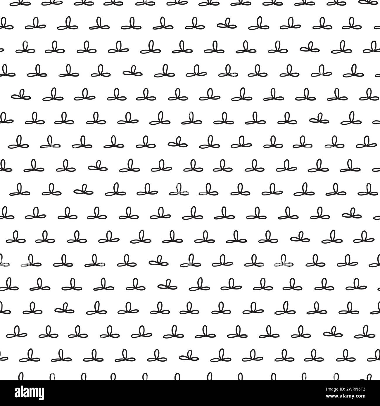 Expressive seamless abstract vector background in black and white Stock ...