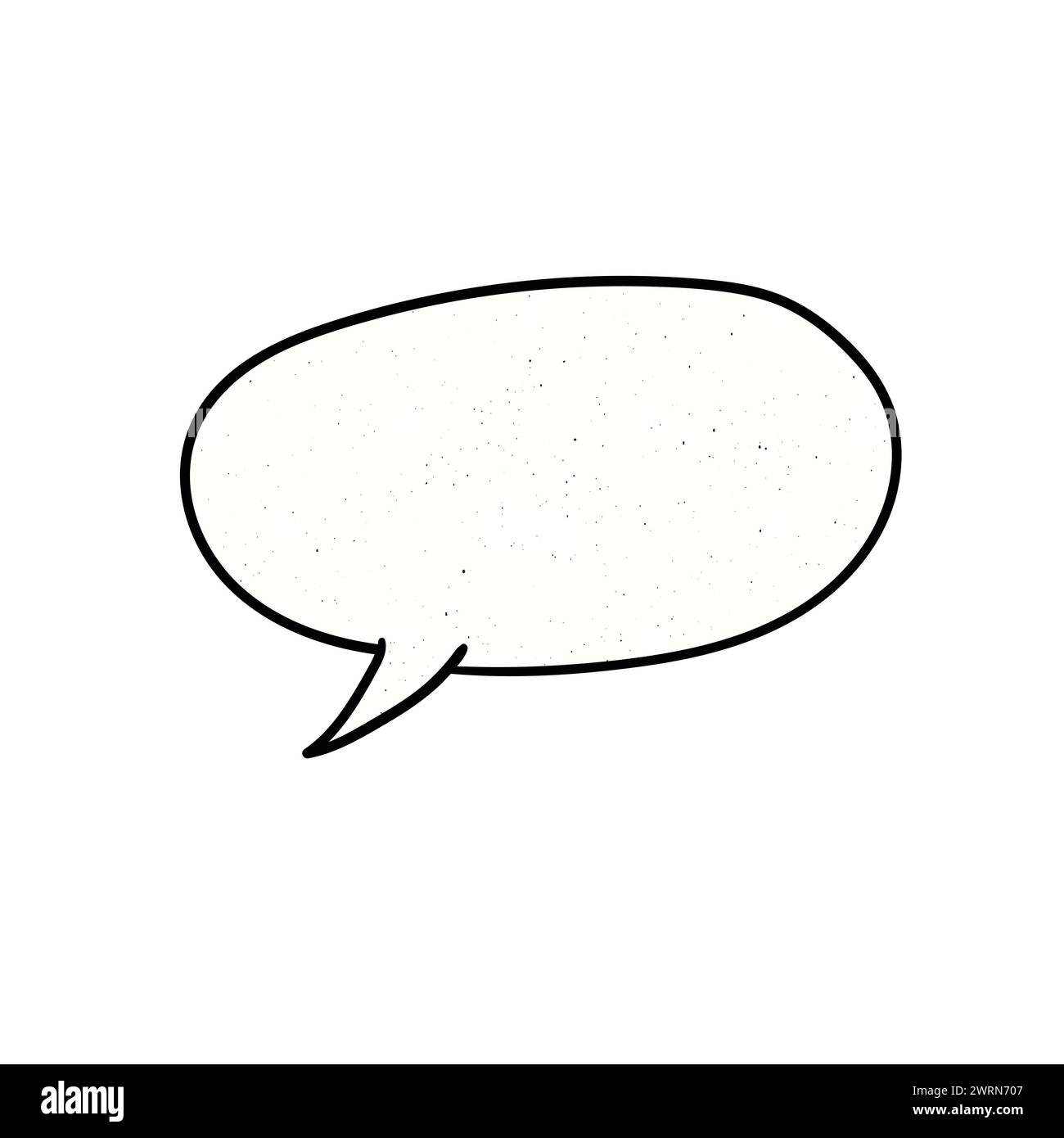 comic book speech bubble sign. Cloud for text. Vector hand drawn speech ...