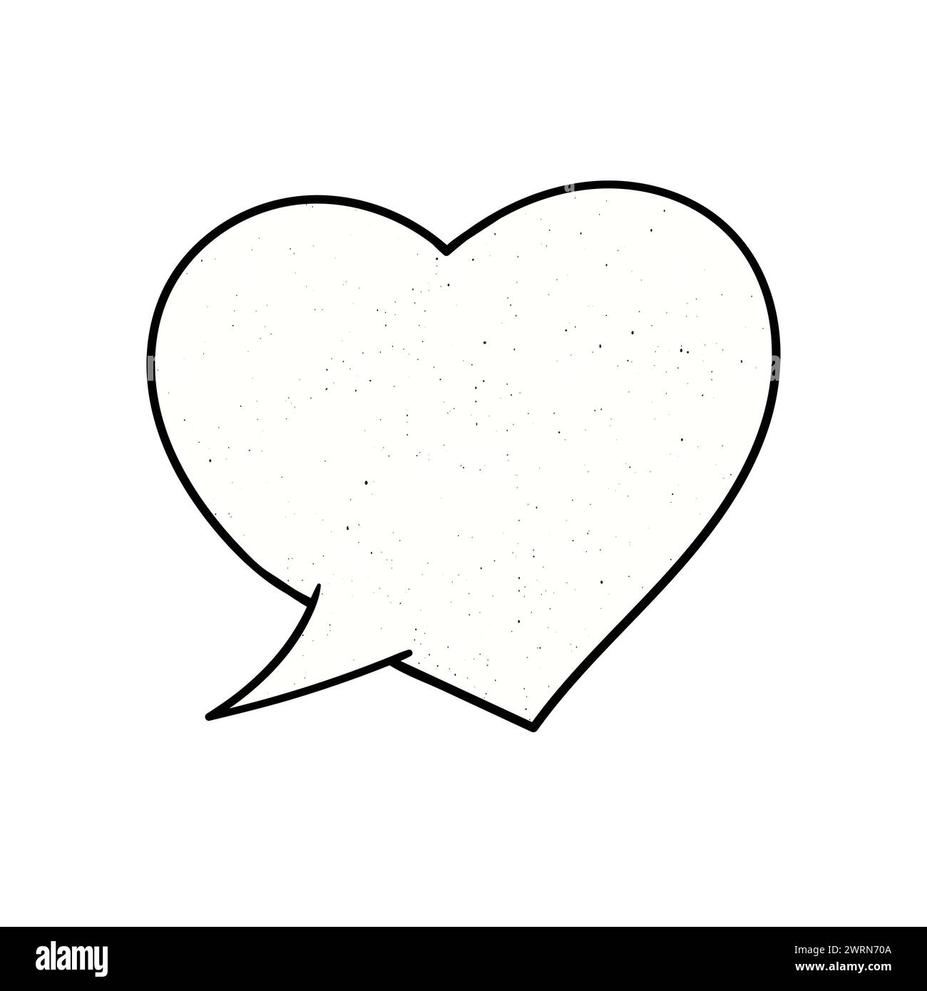 Hand drawn speech bubble isolated on white background Stock Vector ...
