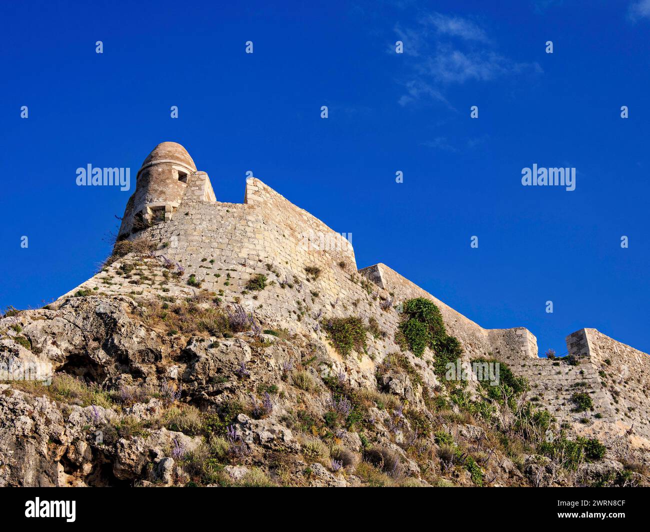 Venetian Fortezza Castle, City of Rethymno, Rethymno Region, Crete, Greek Islands, Greece, Europe Copyright: KarolxKozlowski 1245-2829 Stock Photo