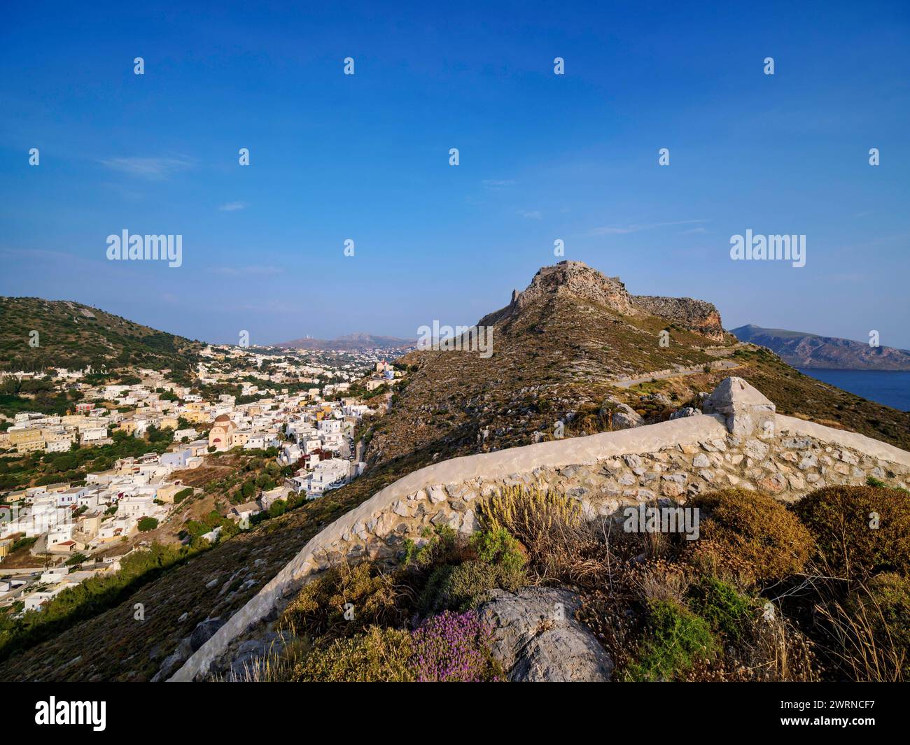 Medieval Castle Of Pandeli Over Agia Marina Leros Island Dodecanese medieval-castle-of-pandeli-over-agia-marina-leros-island-dodecanese