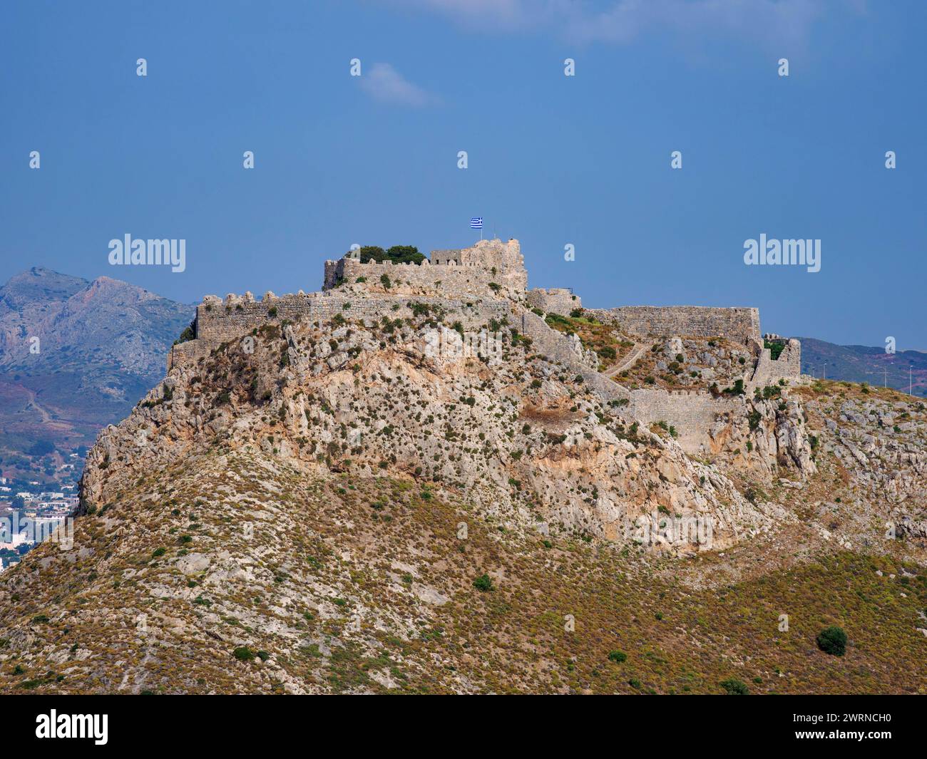 Medieval Castle of Pandeli, Leros Island, Dodecanese, Greek Islands, Greece, Europe Copyright: KarolxKozlowski 1245-3262 Stock Photo