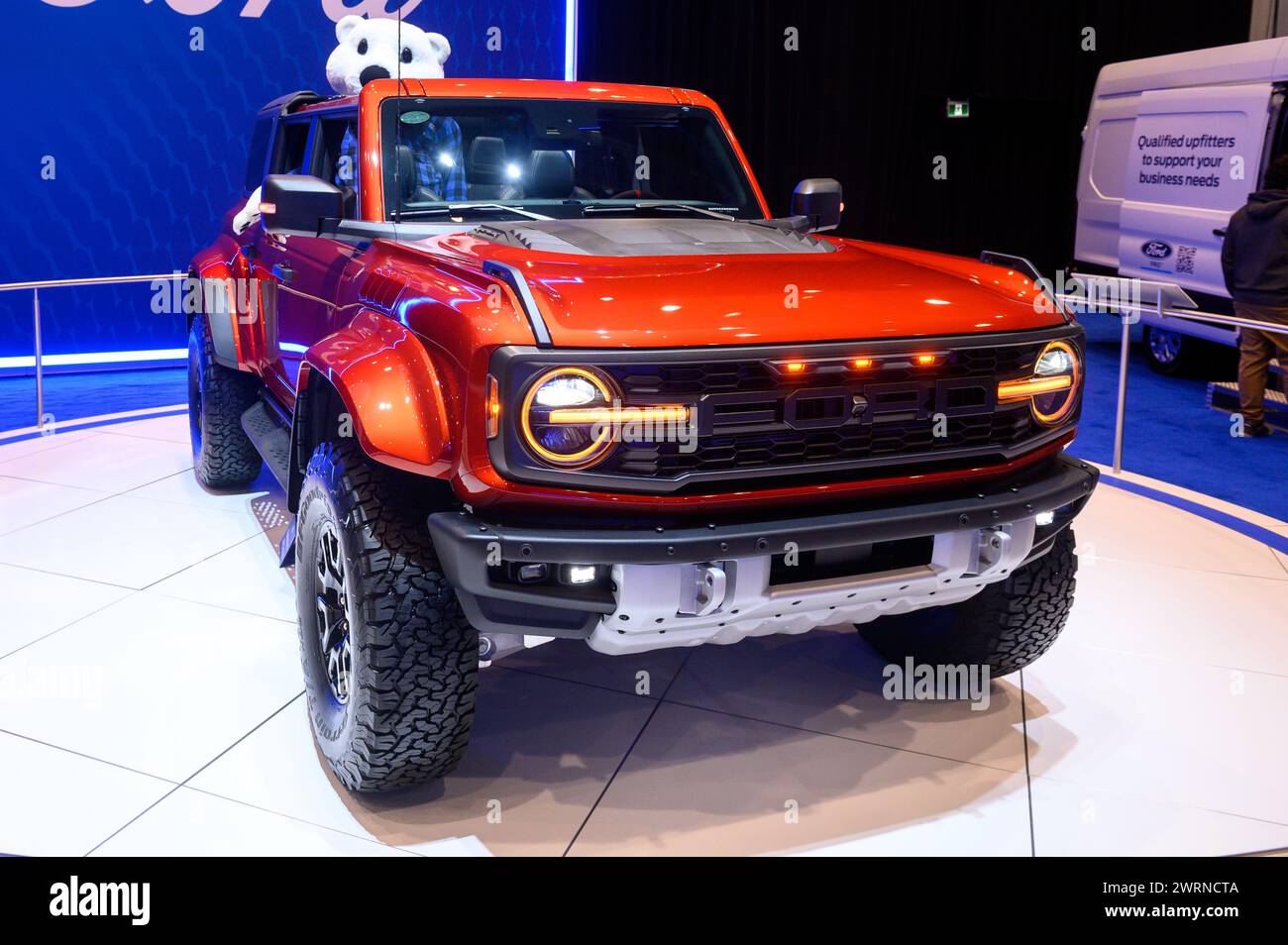 Toronto, ON, Canada - February 16, 2024: Ford is presented at the Metro Toronto Convention Centre Stock Photo