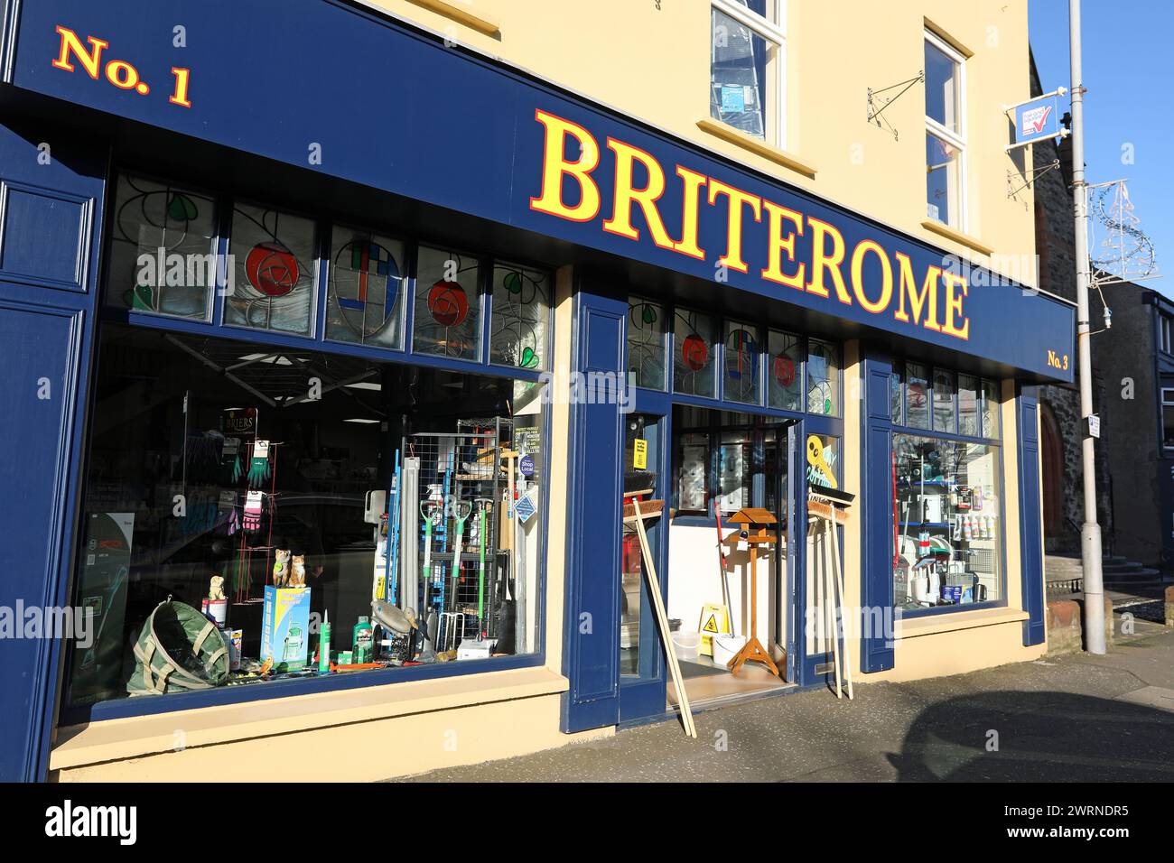 Traditional hardware store at Bangor in Northern Ireland Stock Photo