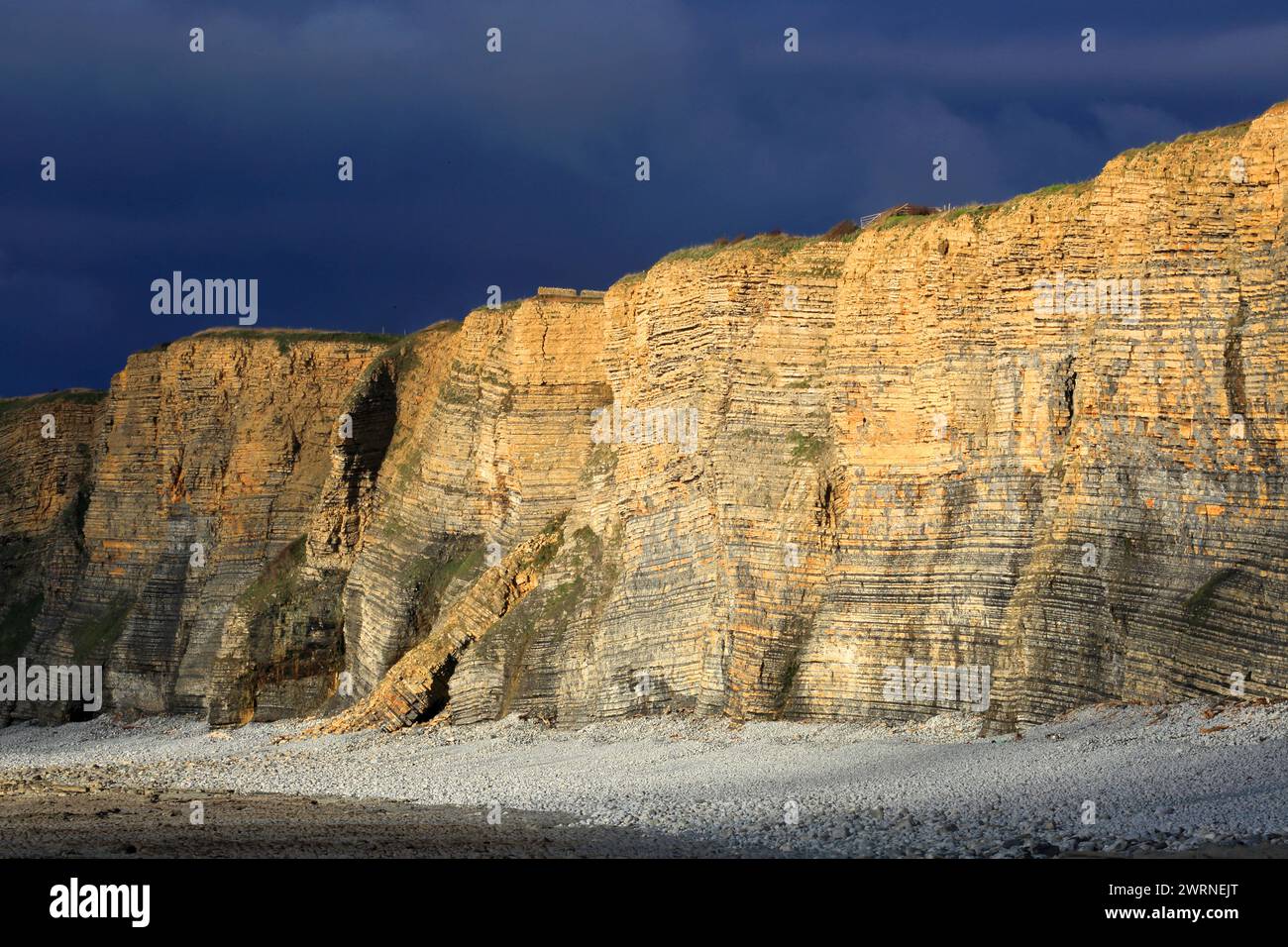 Cliffs at Nash Point, Glamorgan Heritage Coast, South Wales, United Kingdom, Europe Copyright: GeraintxTellem 1365-352 Stock Photo