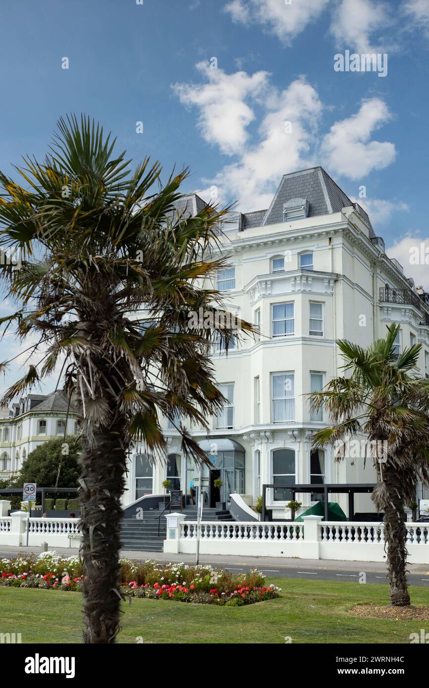 Folkestone, Kent ,uk August 1, 2023 Large Regency Building, holiday