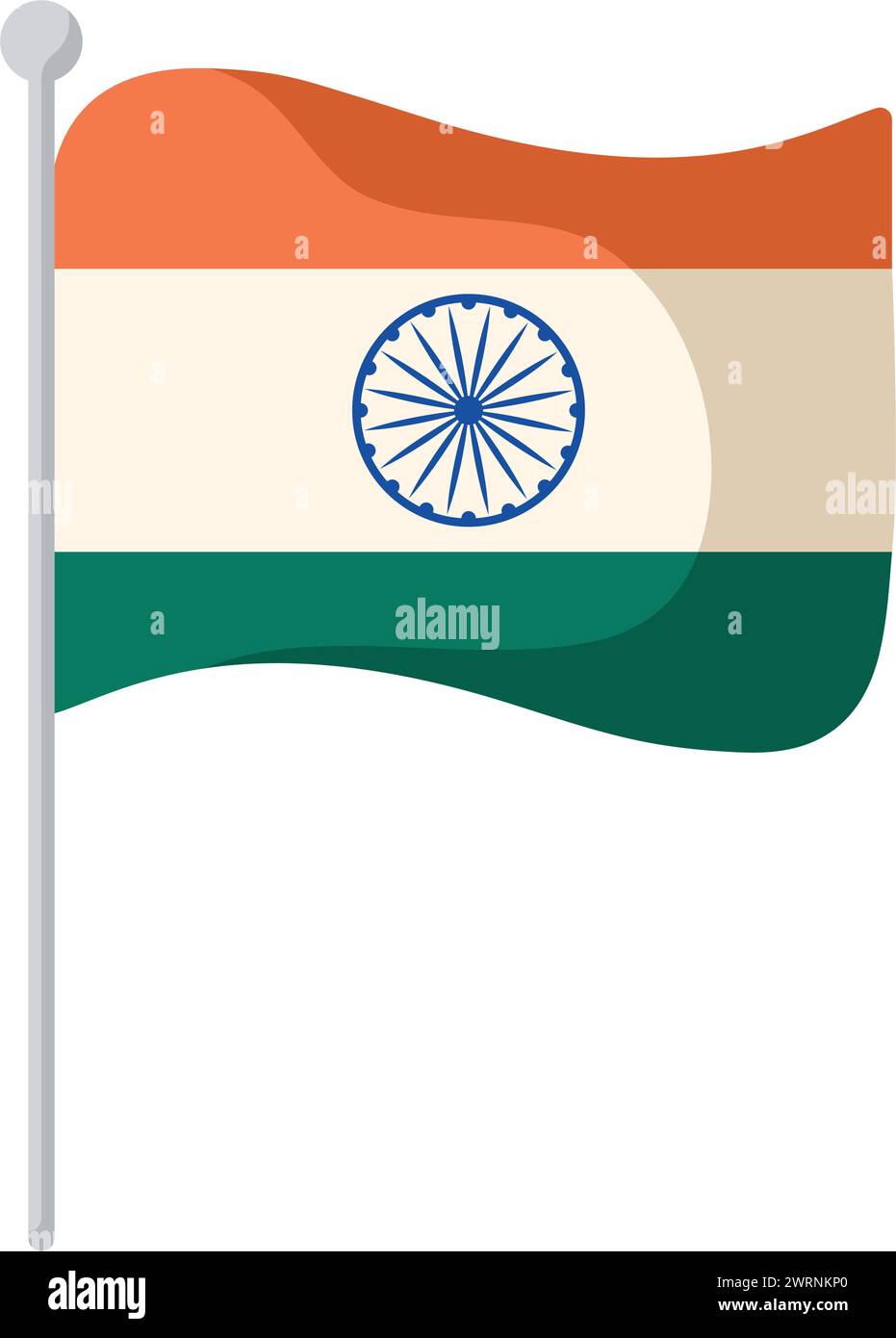 indian elections flag Stock Vector