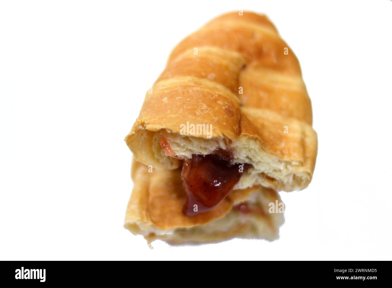 A croissant, a buttery, flaky, viennoiserie pastry, inspired by the