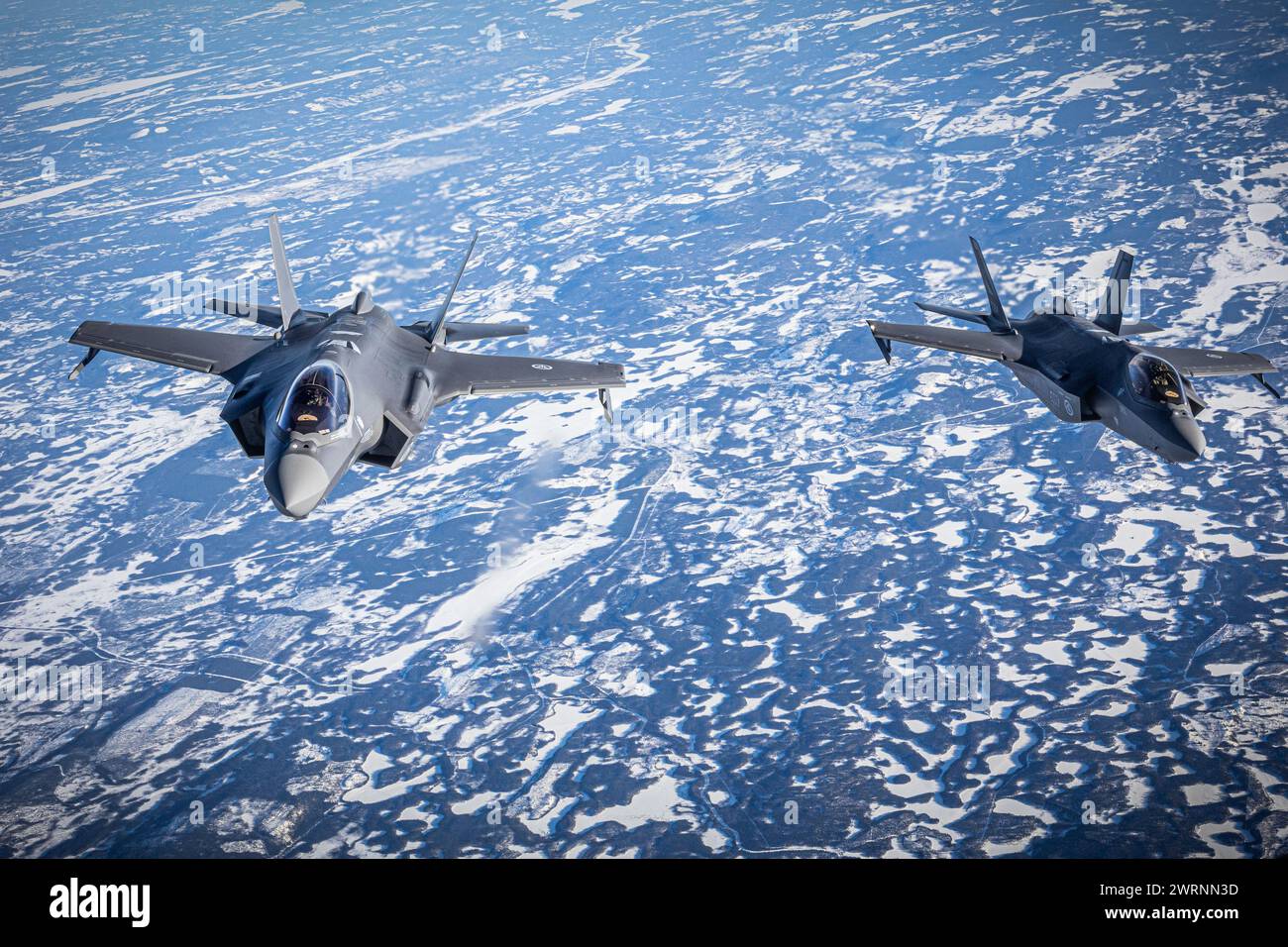 Swedish Airspace, Sweden. 11 March, 2024. Norwegian Royal Air Force F ...