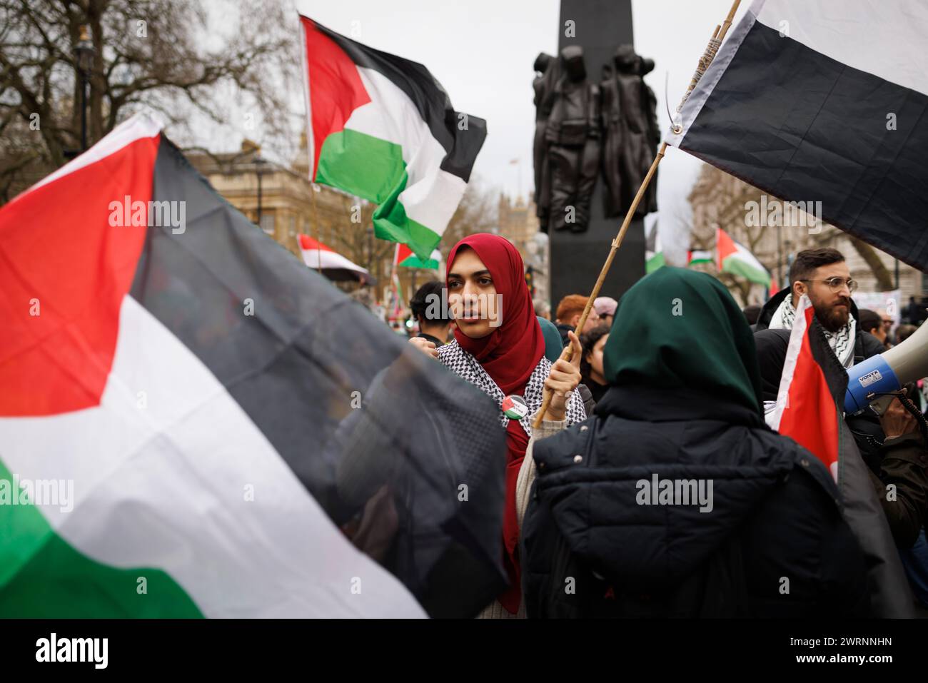 3rd Feb. 2024. Westminster, London, UK. National March for Palestine