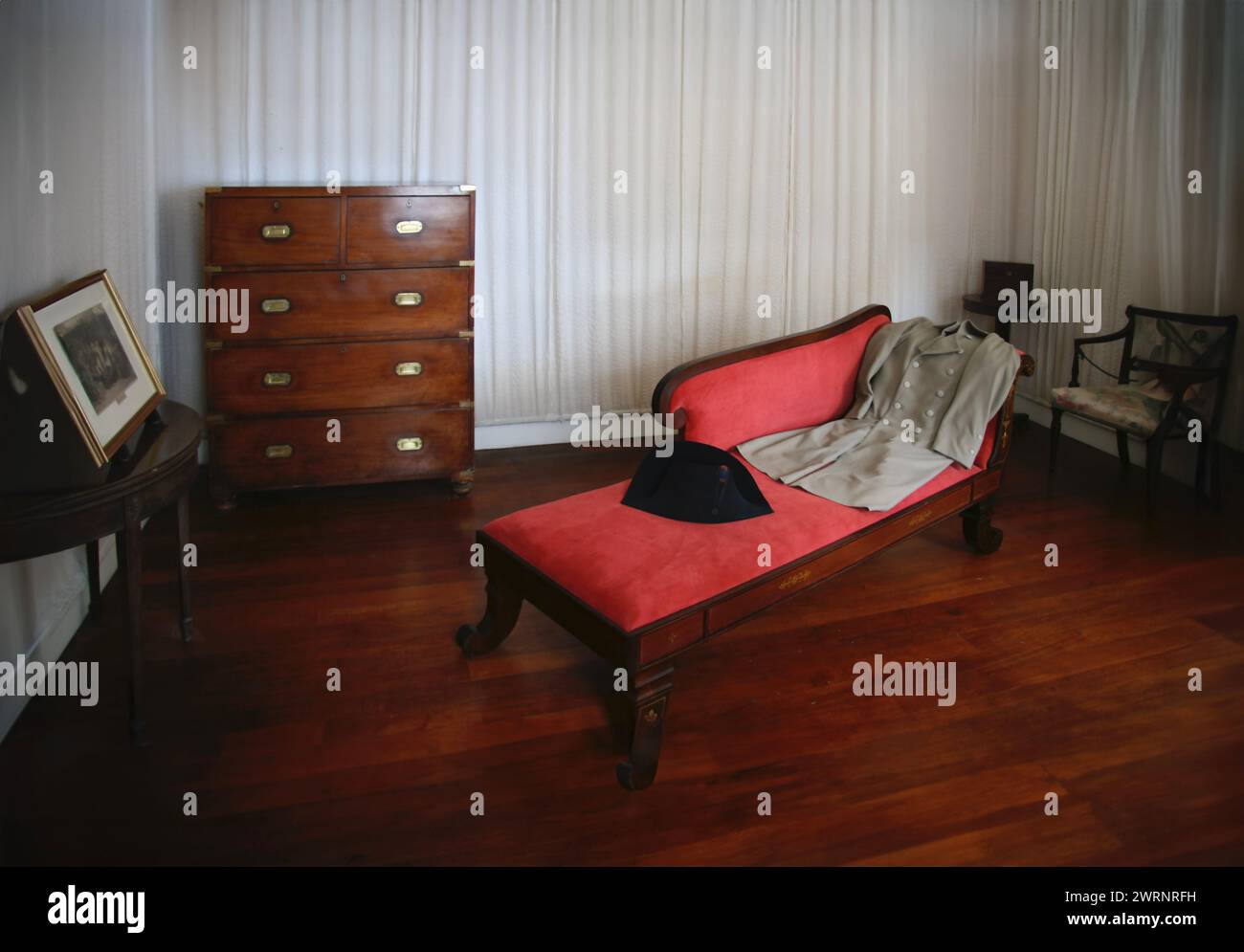 Longwood House St Helena final exile of Napoleon Bonaparte Stock Photo