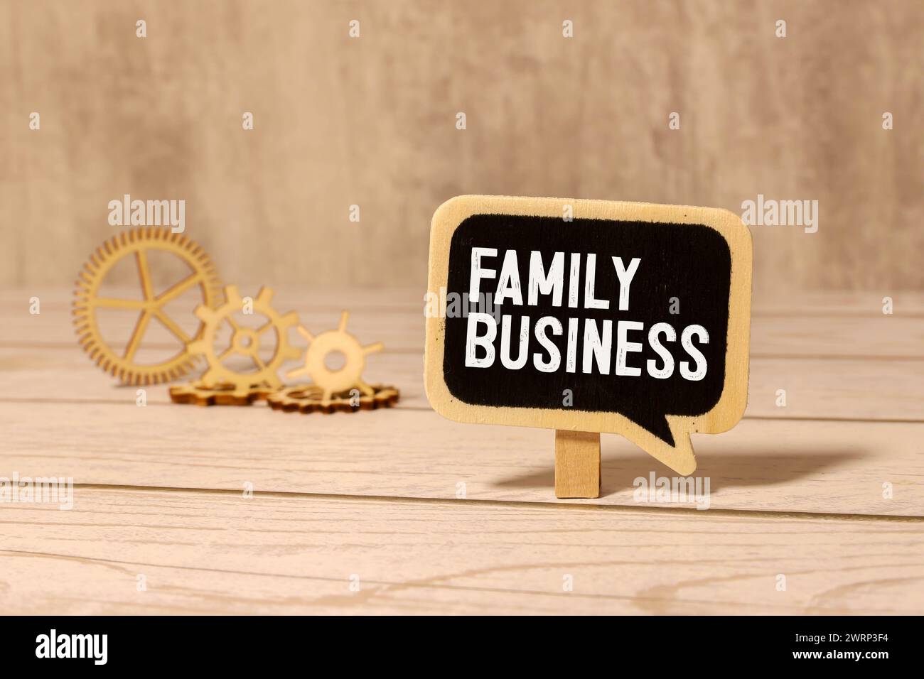 FAMILY BUSINESS concept write text on notebook. Stock Photo