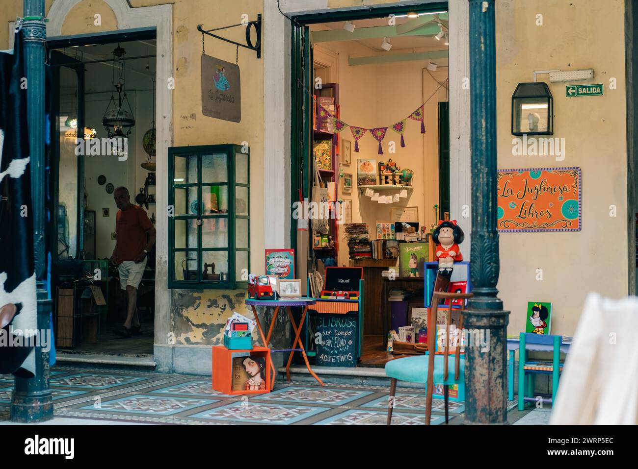 shops in san telmo, buenos aires, argentina - mar 2th 2024. High quality photo Stock Photo