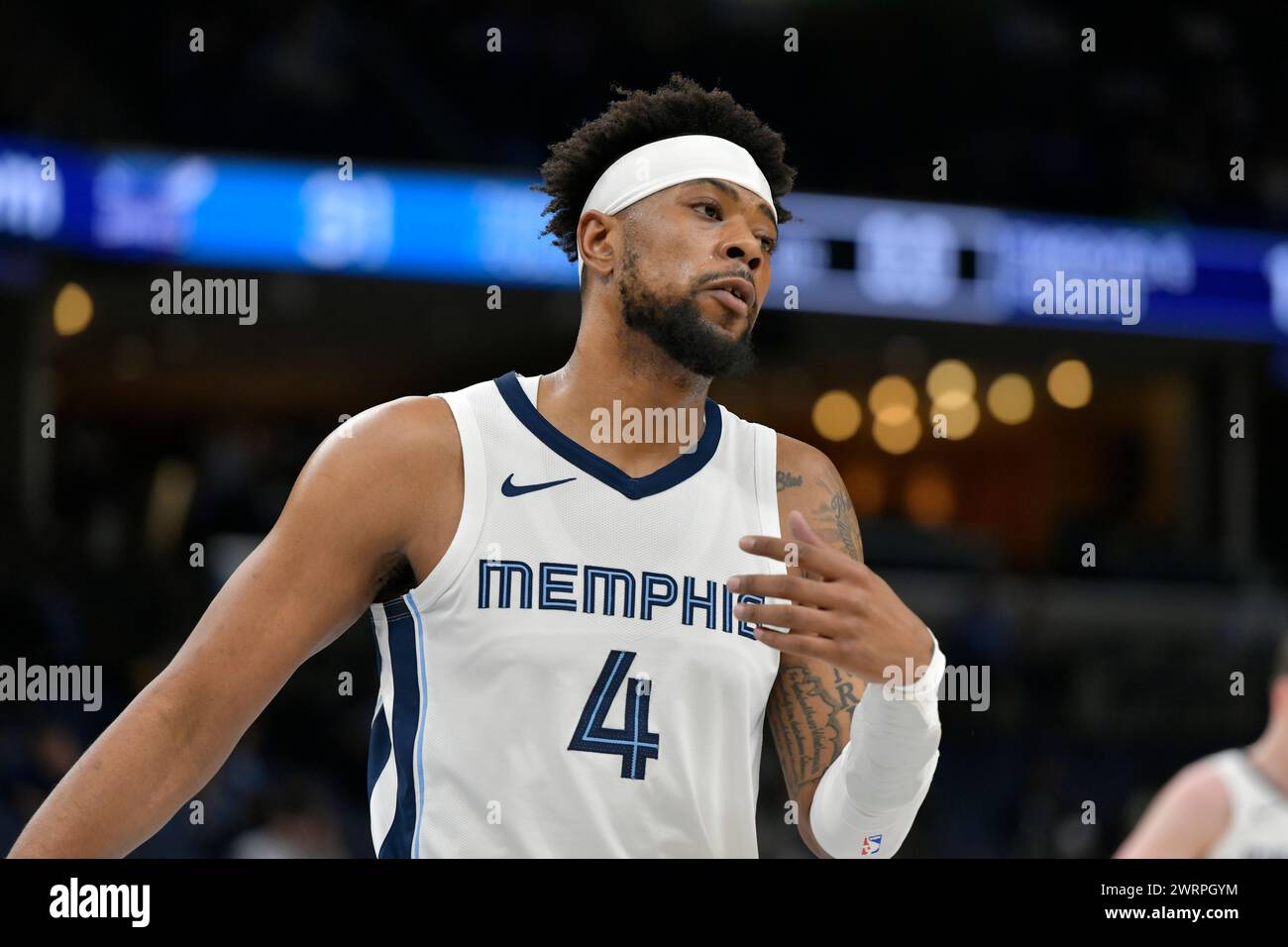 Memphis Grizzlies guard Jordan Goodwin (4) plays in the first half of ...