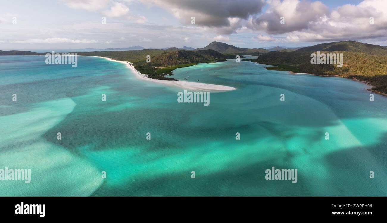 Whitehaven beach whitsundays island aerial hi-res stock photography and ...