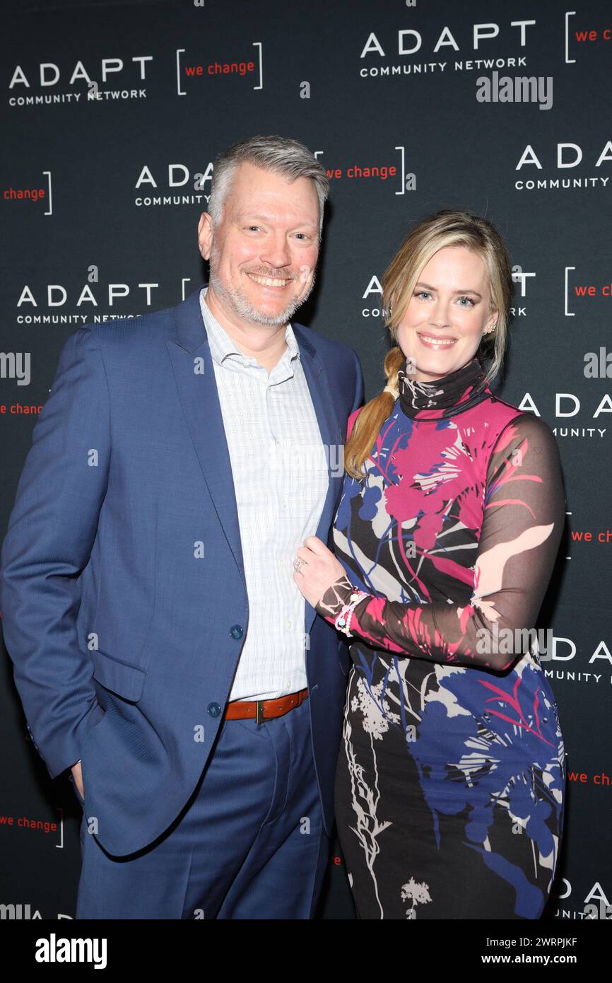 New York, United States. 13th Mar, 2024. Bryan Spies and Abigail Hawk ...