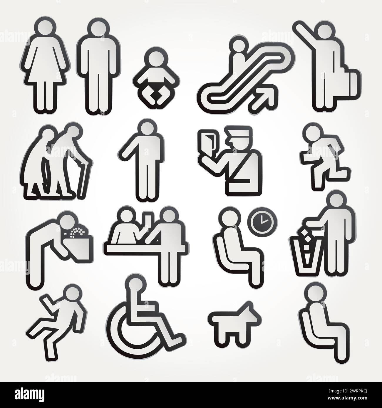 People icon set. Containing group, family, human, team, community