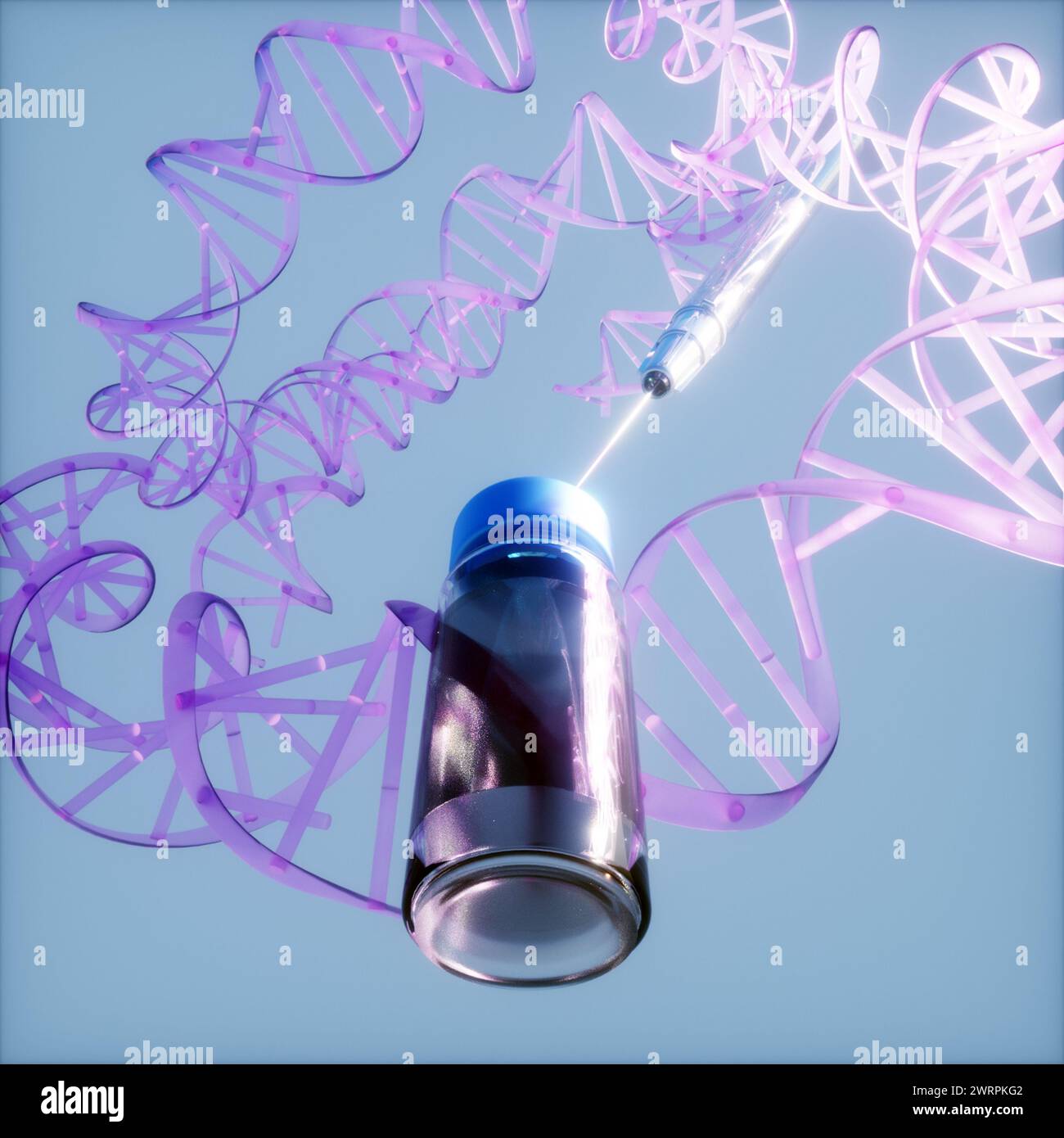 Dna Immunization DNA vaccine, conceptual illustration Stock Photo - Alamy