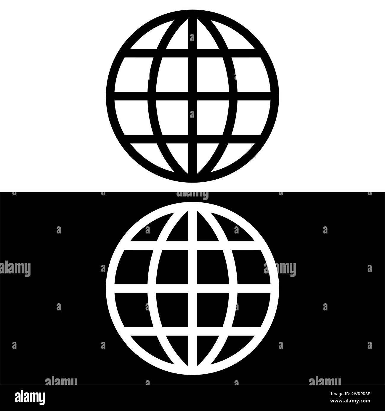 Globe earth vector icon. Web image, website, homepage icon set