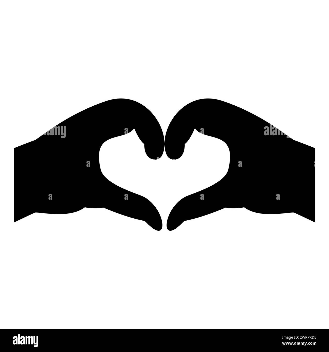 Heart symbol in hand. Hands up with hearts. Heart in hand. Vector icon. Charity Silhouette icons. Volunteer Poster. Donation, Love Icons. Stock Vector