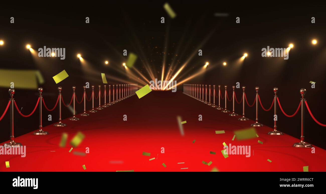 Gold confetti 4k hi-res stock photography and images - Alamy