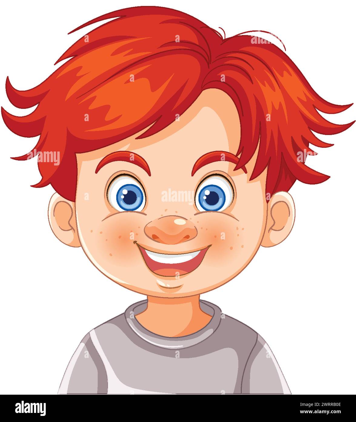 Vector illustration of a happy young boy Stock Vector Image & Art - Alamy
