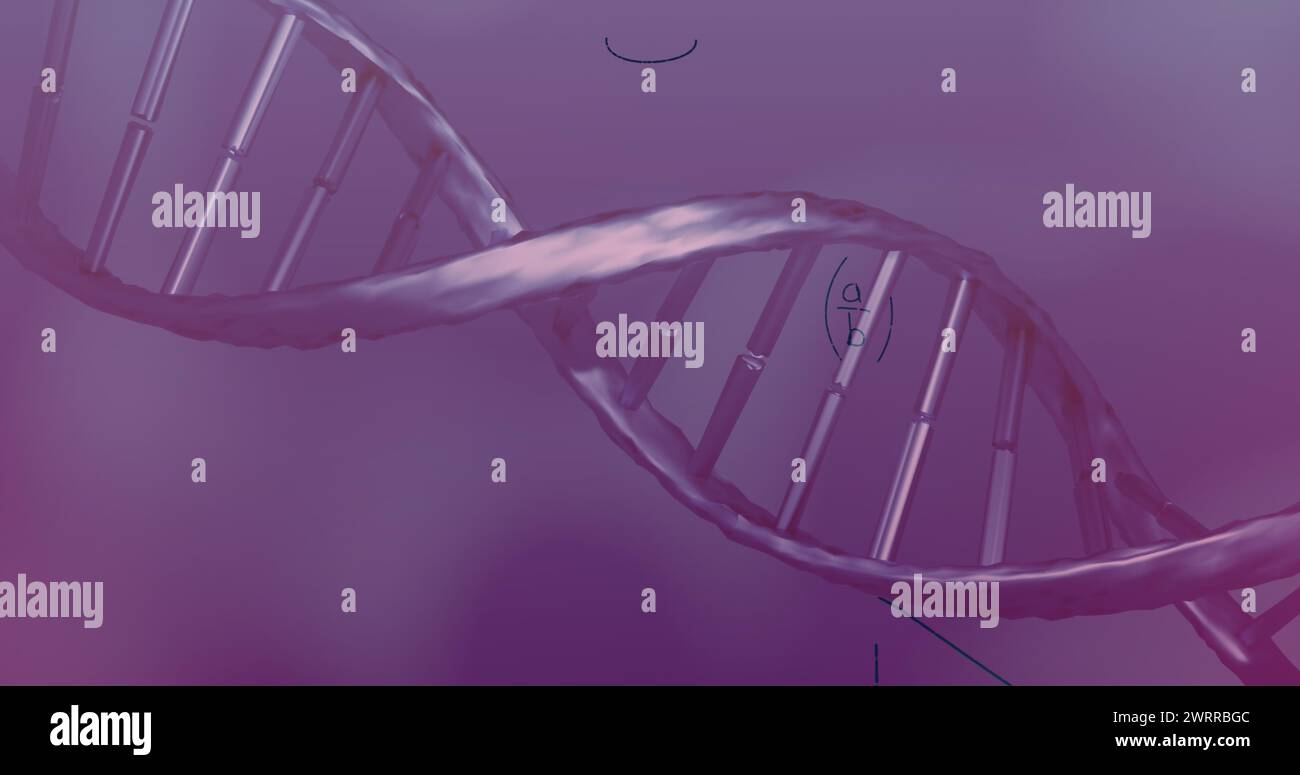 Dna structure spinning mathematical equations hi-res stock photography ...